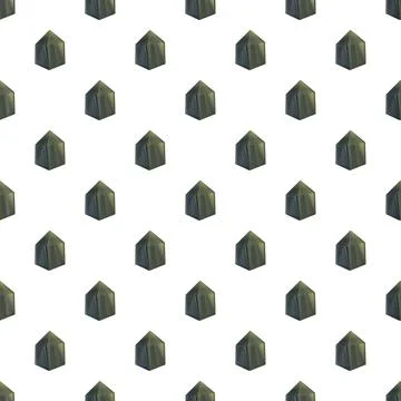 Dark geometric crystal pattern creating seamless background Stock Illustration