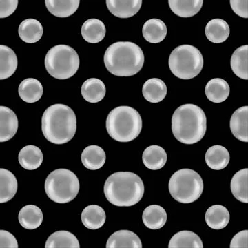 Dark Geometric Decorative Seamless Pattern Digital abstract geometric circ... 写真素材