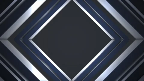 Dark geometric diamond frame loop with metal layers for premium business an.. Stock Footage 338333892