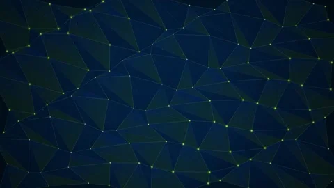 Dark geometric low poly network pattern for futuristic data connection back.. Stock Footage 344248861