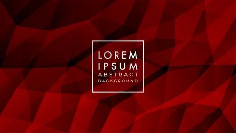 Dark geometric pattern background in red maroon color gradient Illustrazione stock