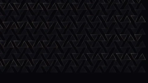 Dark geometric pattern with elegant gold triangle outlines Stock Footage 336994451