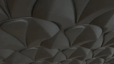 Dark Geometric Scallop Wall Texture 3d render. イラスト素材