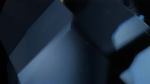 Dark Geometric Shapes Subtle Rotation Loop. Stock Footage 327492269