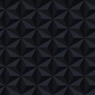 Dark geometric texture - polygonal seamless pattern Stock Illustration
