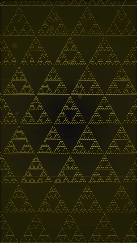 Dark Geometric Triangle Pattern with Subtle Glow - Abstract Background Stock Footage 347699195
