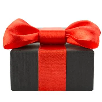 Dark gift box Fotos de archivo