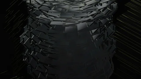 Dark Glass Column Stock Footage 98585909