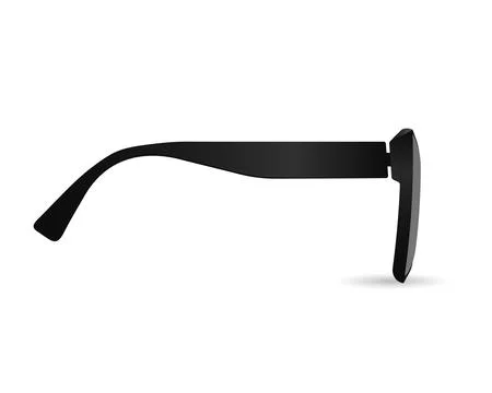Dark glasses side view template Stock Illustration