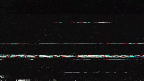 Dark Glitch Noise Background with Scanlines, RGB Flicker and Broadcast Stock Footage 328861715