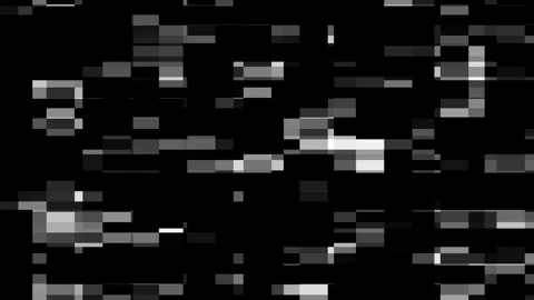Dark glitch overlay with black digital interference and distortion Vídeo Stock 344353709