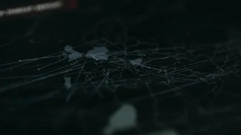 Dark Global Network Map Macro Close Up Stock Footage 330655579