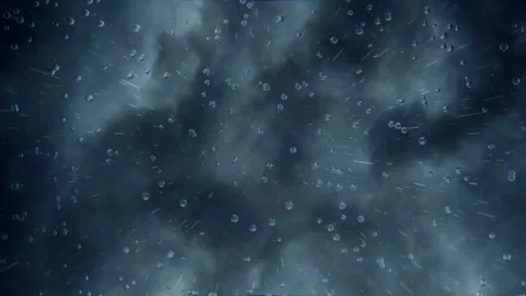 Dark Glooming Clouds Of Thunder and Rain Motion Background Stock Footage 143107243