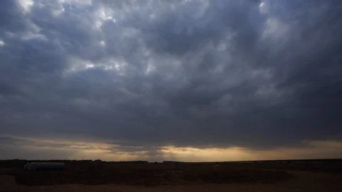 Dark gloomy clouds. end of the day. time laps Stock Footage 115964647