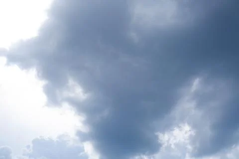 Dark gloomy clouds on sky as background Foto stock