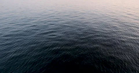 Dark gloomy waves of cold north sea. Waves rippling on water surface. Stock Footage 245207010