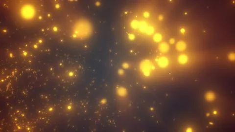 A dark, glowing cosmic-inspired backdrop featuring orange light sparks and .. Stock Illustration