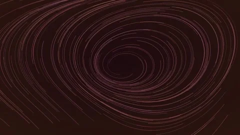 Dark Glowing flow field lines background swirling loop Vidéo 342645968