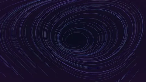 Dark Glowing flow field lines background swirling loop 動画素材 342646307