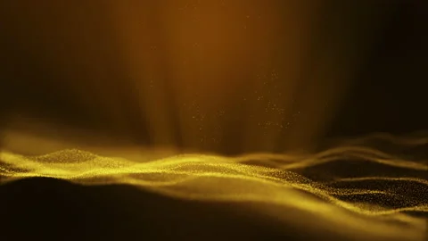Dark Gold abstract animation background with moving and flicker form. Stock Footage 140202858