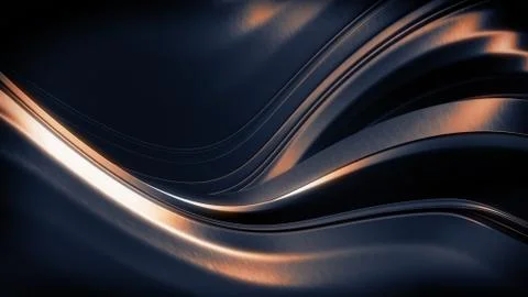 Dark Gold Abstraction Stock Illustration