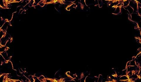 Dark gold frame. Border from smoke. Misty effect for film , text or space Stock Illustration
