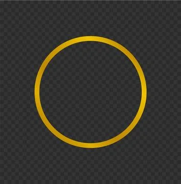 Dark Gold Ring Frame Element Stock Illustration
