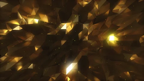 Dark Gold Waves Loop Video stock 169631813