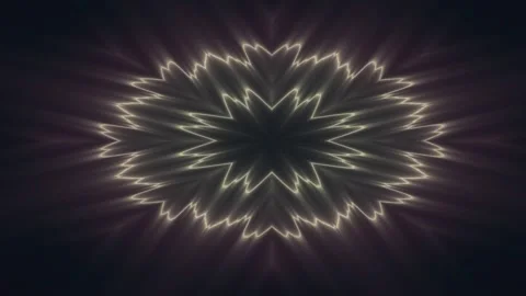 Dark golden geometric rosette lines on a textured black background Stock Footage 342875595