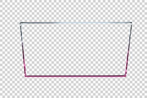 Dark gradient abstract background with thin pink border frame transparent Stock Illustration