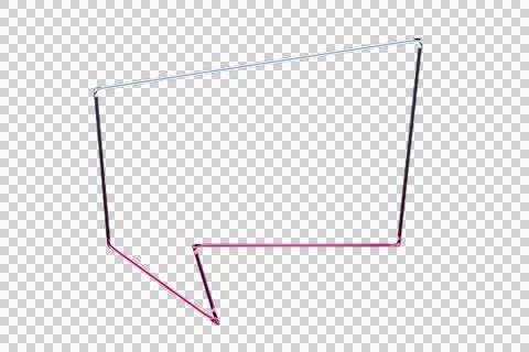 Dark gradient background with white geometric square and pink curved ribbon Stock Illustration