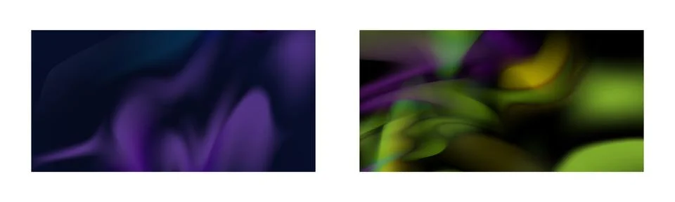 Dark gradient. Multi-colored smoke effect. Northern lights. Unusual abstrac.. Stock Illustration