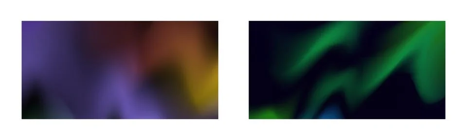 Dark gradient. Multi-colored smoke effect. Northern lights. Unusual abstrac.. Stock Illustration