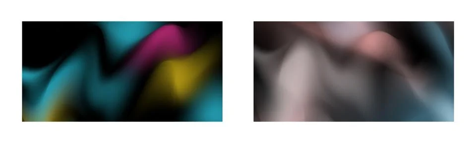 Dark gradient. Multi-colored smoke effect. Northern lights. Unusual abstrac.. Stock Illustration