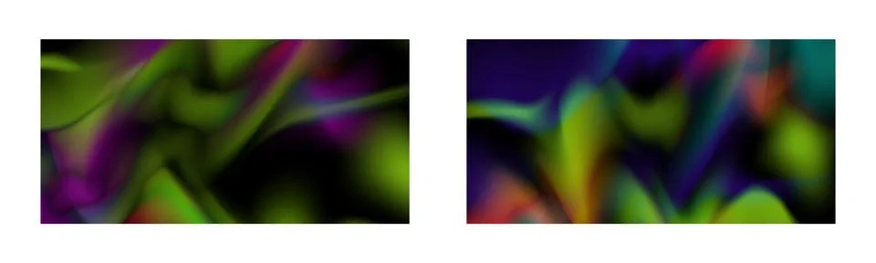 Dark gradient. Multi-colored smoke effect. Northern lights. Unusual abstrac.. Stock Illustration