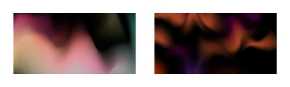 Dark gradient. Multi-colored smoke effect. Northern lights. Unusual abstrac.. Stock Illustration