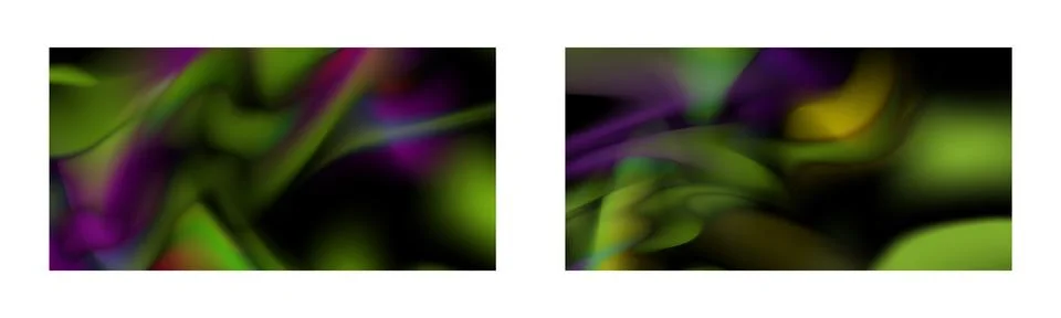 Dark gradient. Multi-colored smoke effect. Northern lights. Unusual abstrac.. Stock Illustration