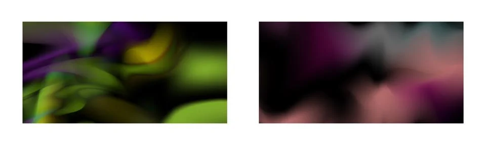 Dark gradient. Multi-colored smoke effect. Northern lights. Unusual abstrac.. Stock Illustration