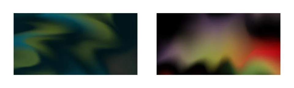 Dark gradient. Multi-colored smoke effect. Northern lights. Unusual abstrac.. Stock Illustration