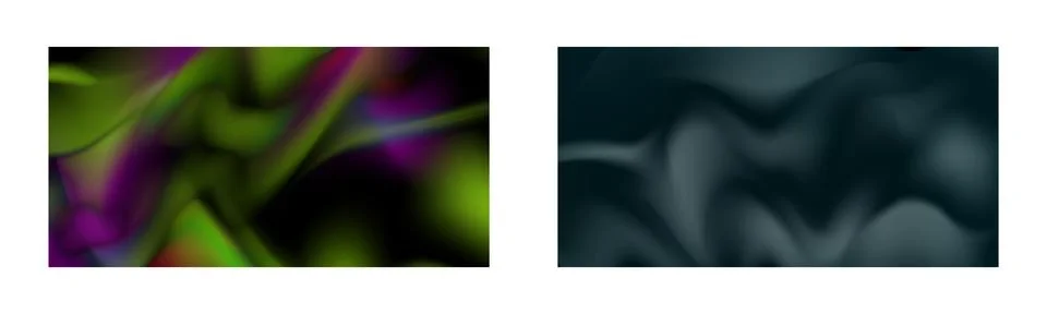 Dark gradient. Multi-colored smoke effect. Northern lights. Unusual abstrac.. Stock Illustration