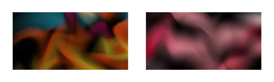 Dark gradient. Multi-colored smoke effect. Northern lights. Unusual abstrac.. Stock Illustration