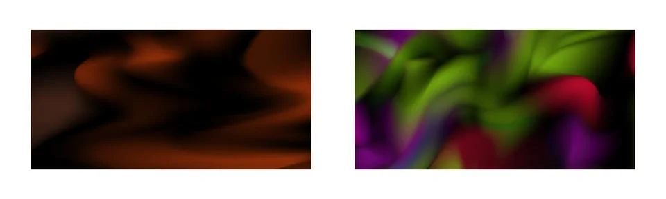 Dark gradient. Multi-colored smoke effect. Northern lights. Unusual abstrac.. Stock Illustration