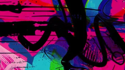 Dark Graffiti Abstract Grunge Background Seamless Loop 動画素材 328313741