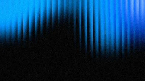 Dark grainy blue ribbed gradient background with vertical lines and noisy g.. Stock Illustration