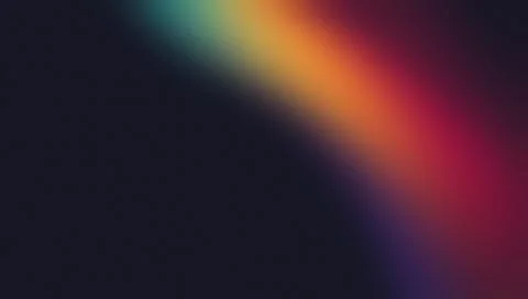 Dark grainy color gradient wave background, grainy orange purple red yellow.. Stock Illustration