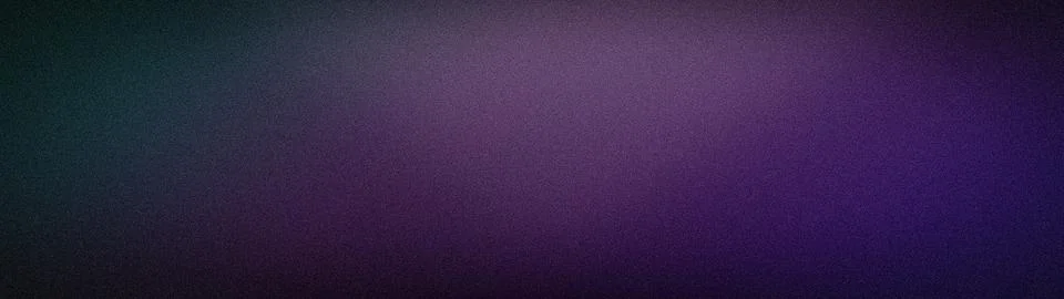 Dark grainy gradient background with deep purple violet and teal blue accents Stock Photos