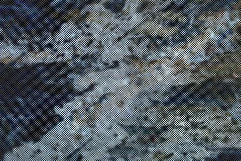 Dark Granite Halftone Texture Blue Stone Dotted Pattern Design Stock Illustration