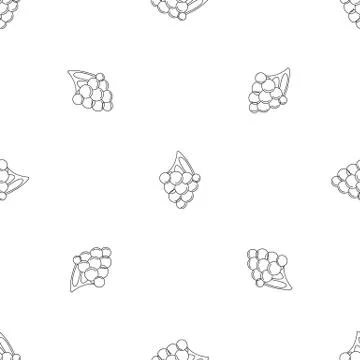 Dark grape pattern seamless vector Stock Illustration