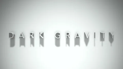 Dark gravity 3D title animation with shadows on a white background Stock Footage 297855813