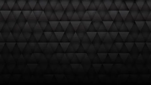 Dark Gray 3D Triangle Particles Technology Minimalist Black Abstract Background Illustrazione stock